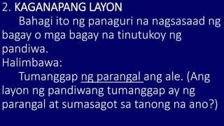 Ano pong example ng kaganapang layon at tagaganap sa .